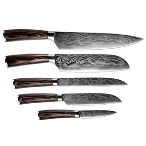 Bento 5-Piece Japanese Kitchen Knife Super Set - Free Shipping